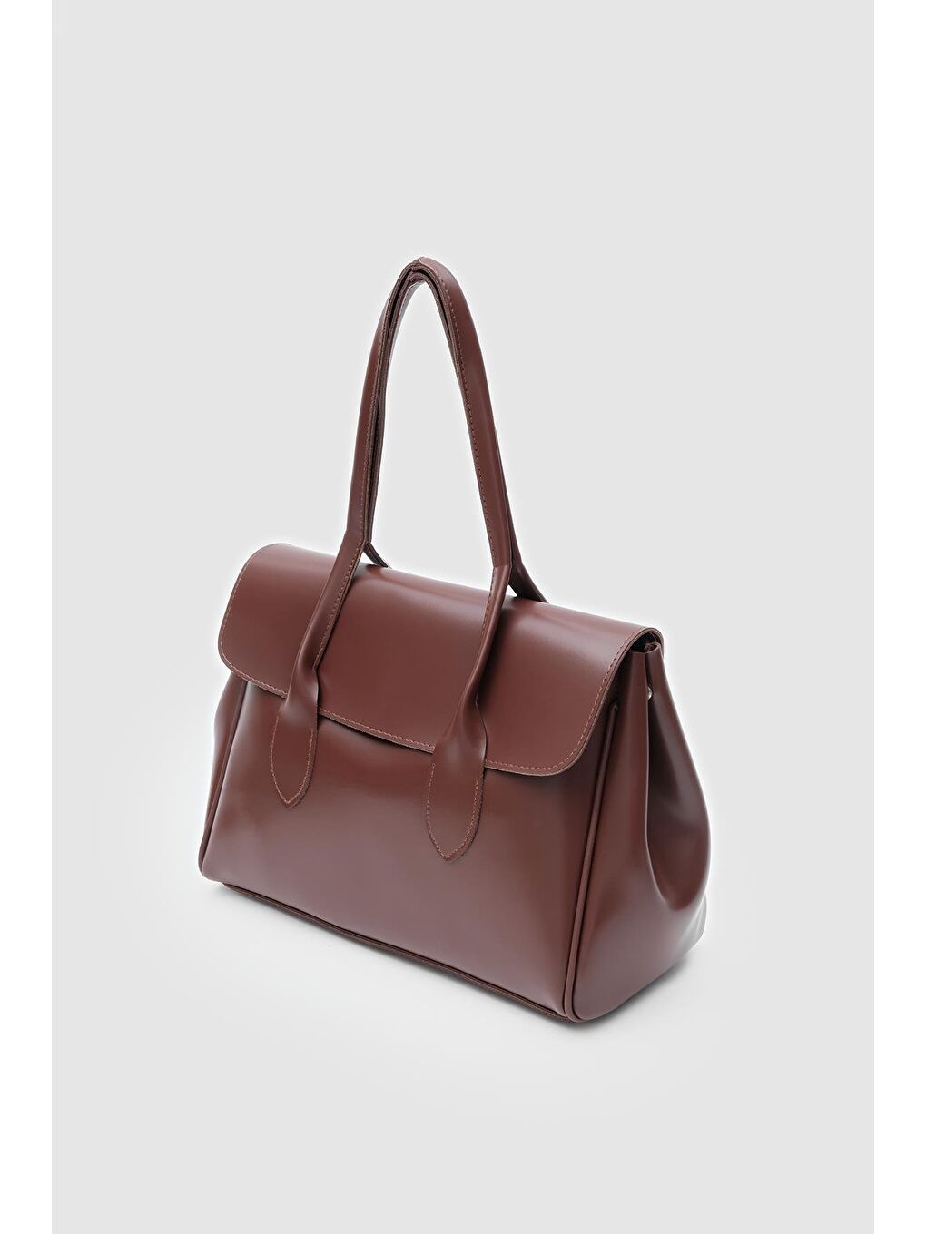 Kahverengi Lonn Large Evrak Çantası Fındık Kabuğu-2