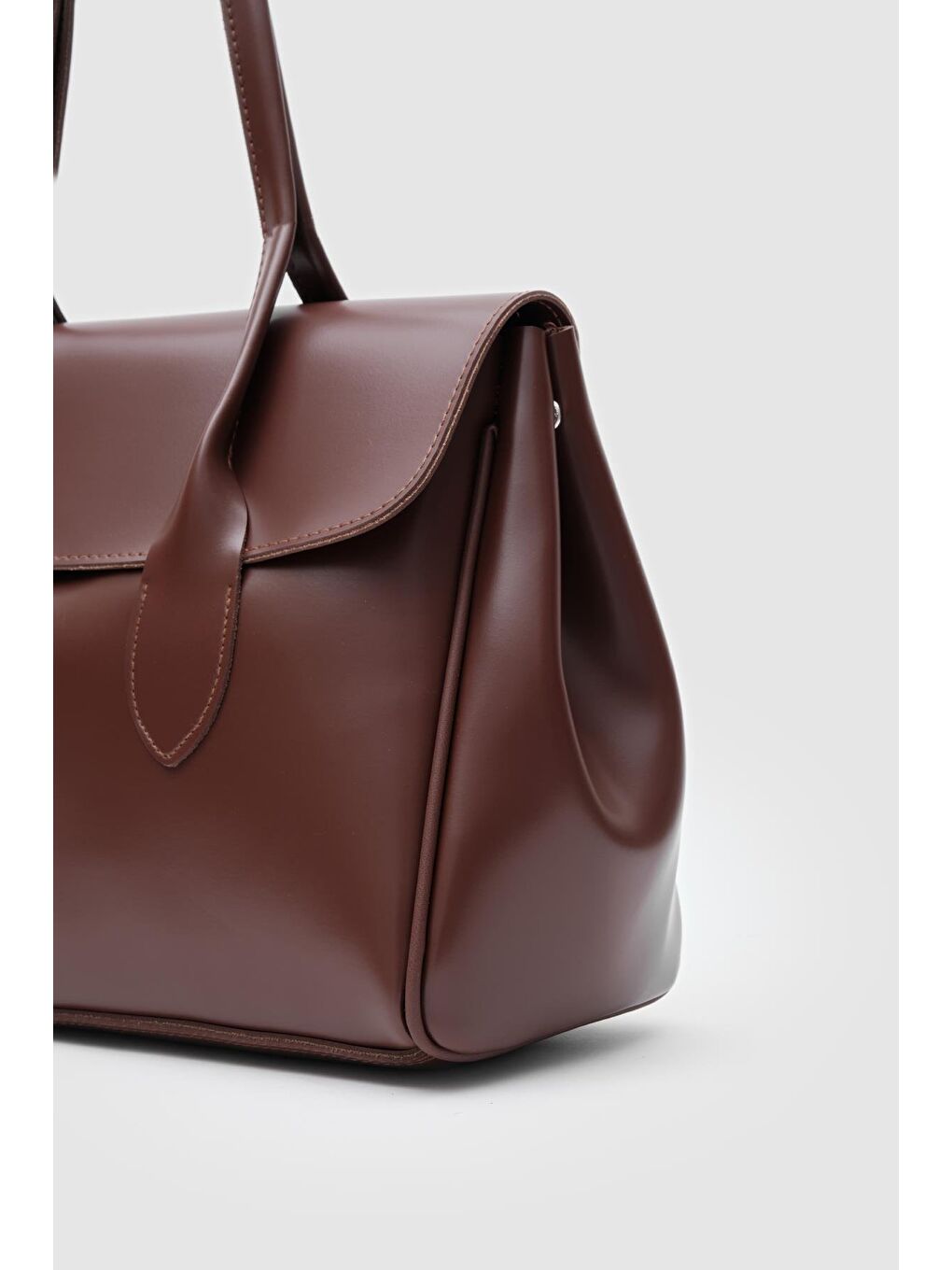 Kahverengi Lonn Large Evrak Çantası Fındık Kabuğu-3