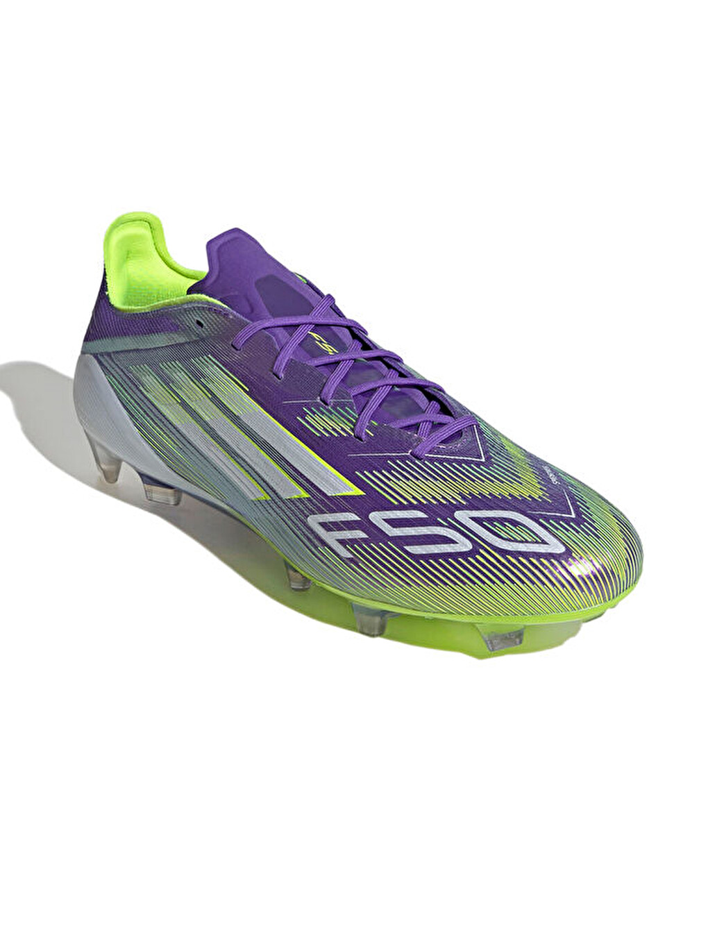 F50 Elite Fg Erkek Çim Zemin Kramponu Jh7615 Mor-5