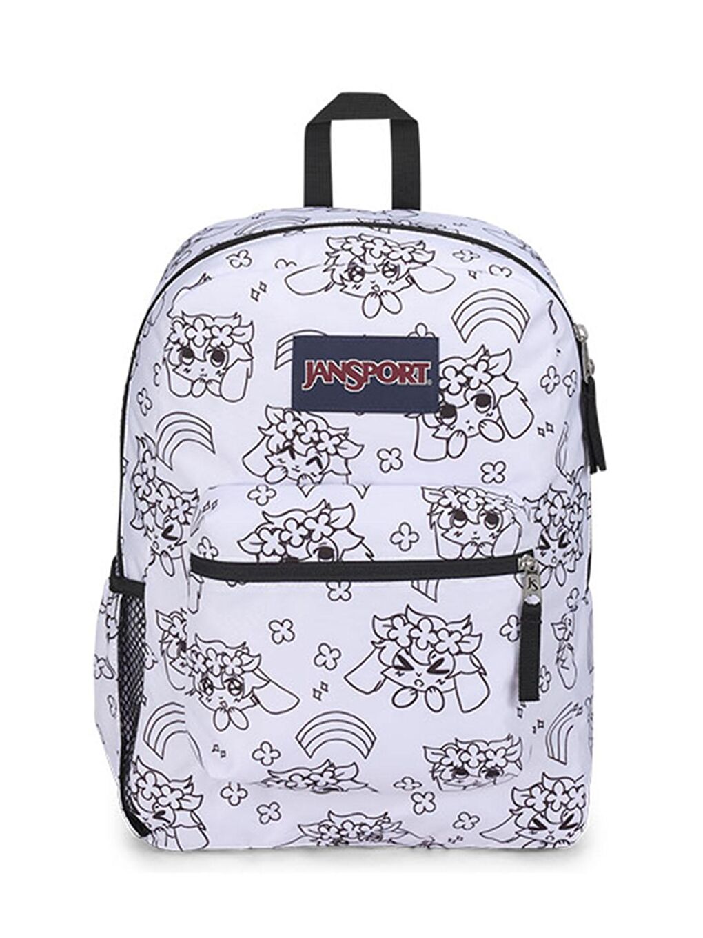 Jansport Beyaz Cross Town Unisex Sırt Çantası Beyaz Baskılı - 3