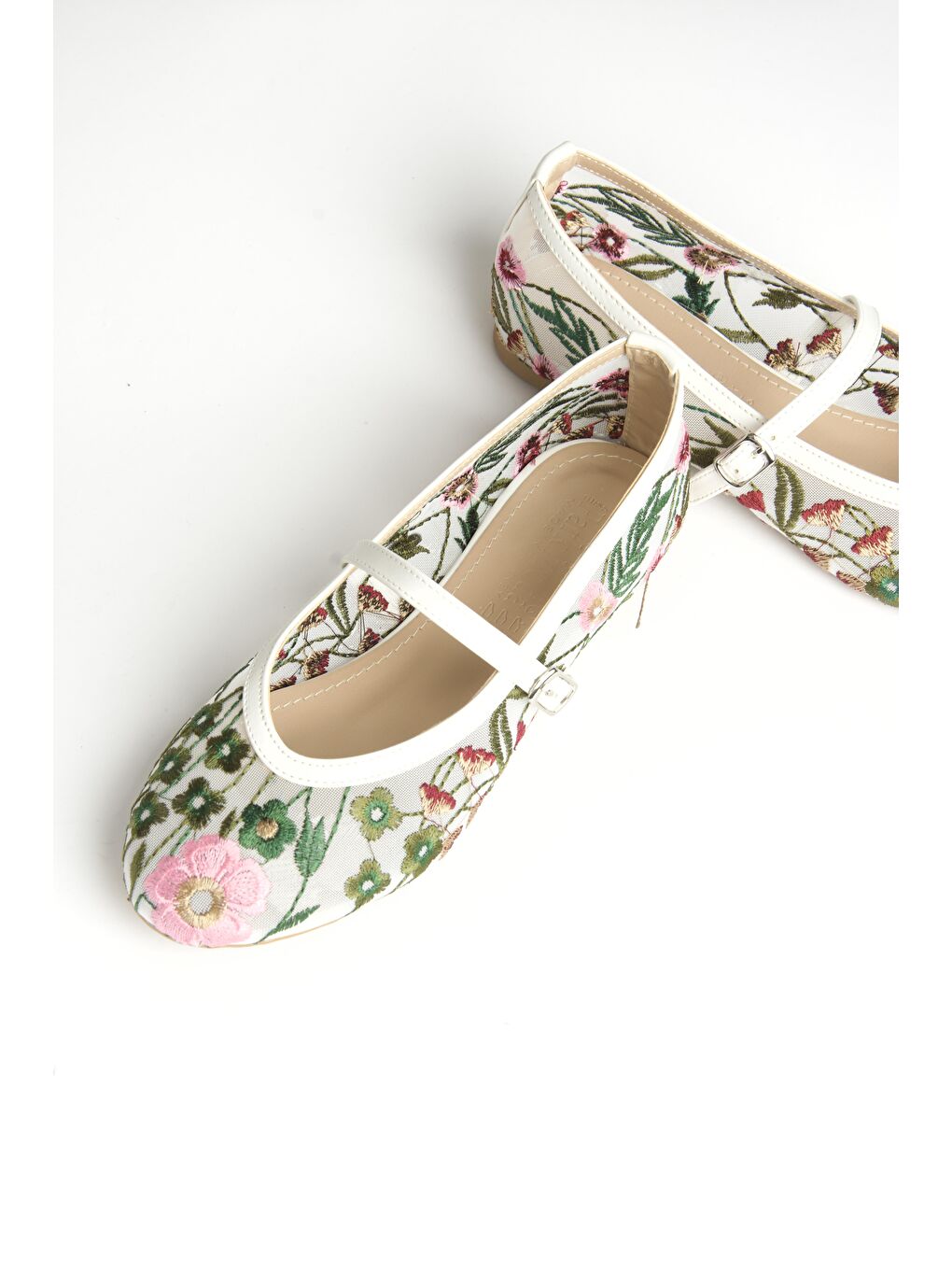 U8200855 Beyaz/Pembe Kadın Babet-2