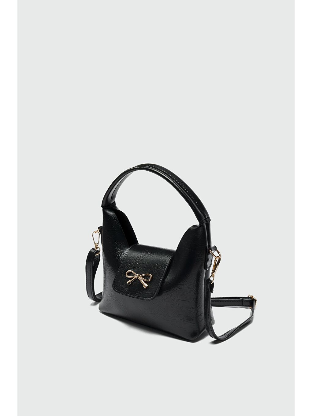 Diane Kapaklı El Ve Omuz Çapraz Çanta Siyah-1