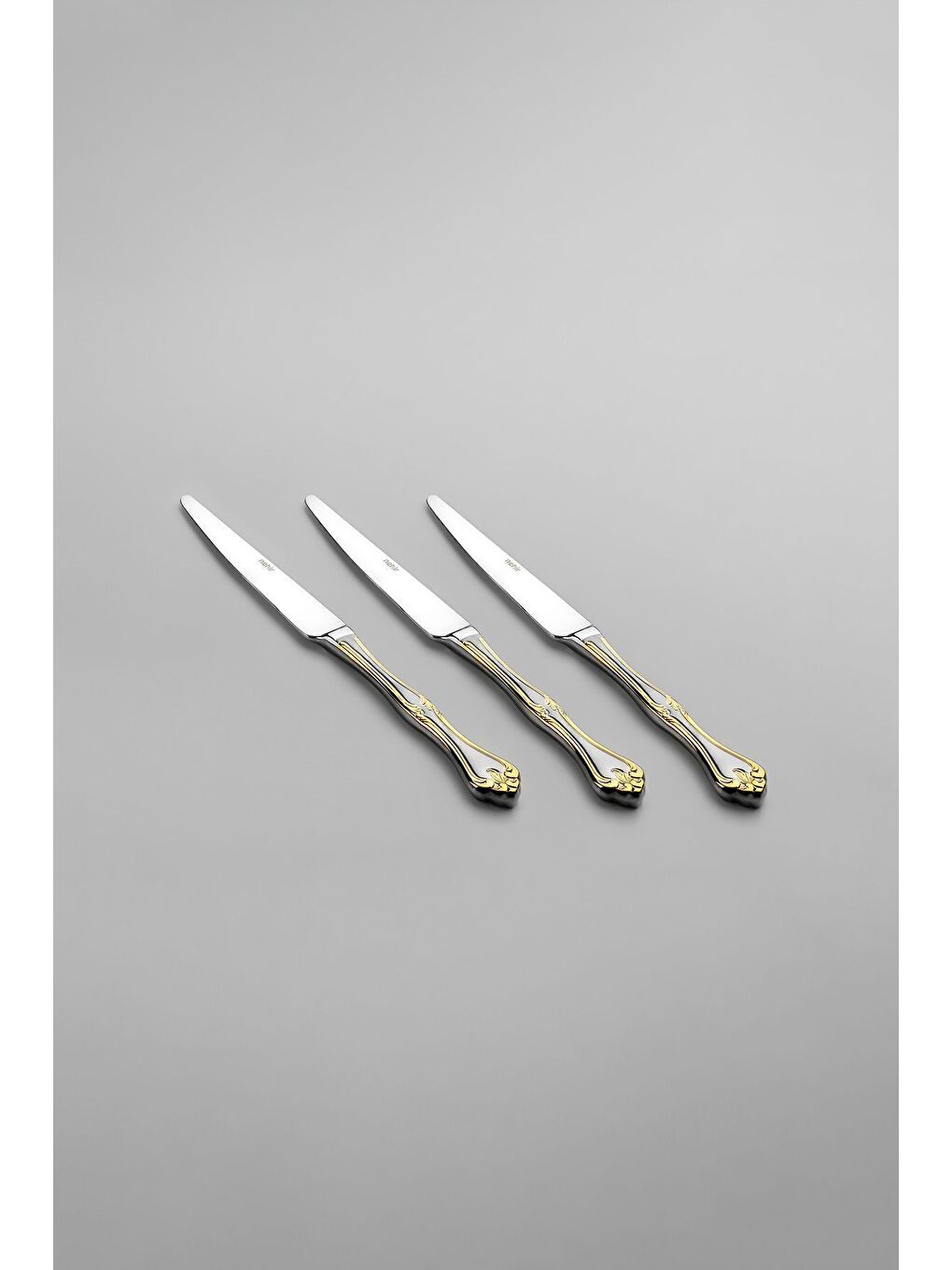 Sarı Lalezar Altın Saten 12 Kişilik 72 Parça Kutulu Çatal Kaşık Bıçak Takımı-5