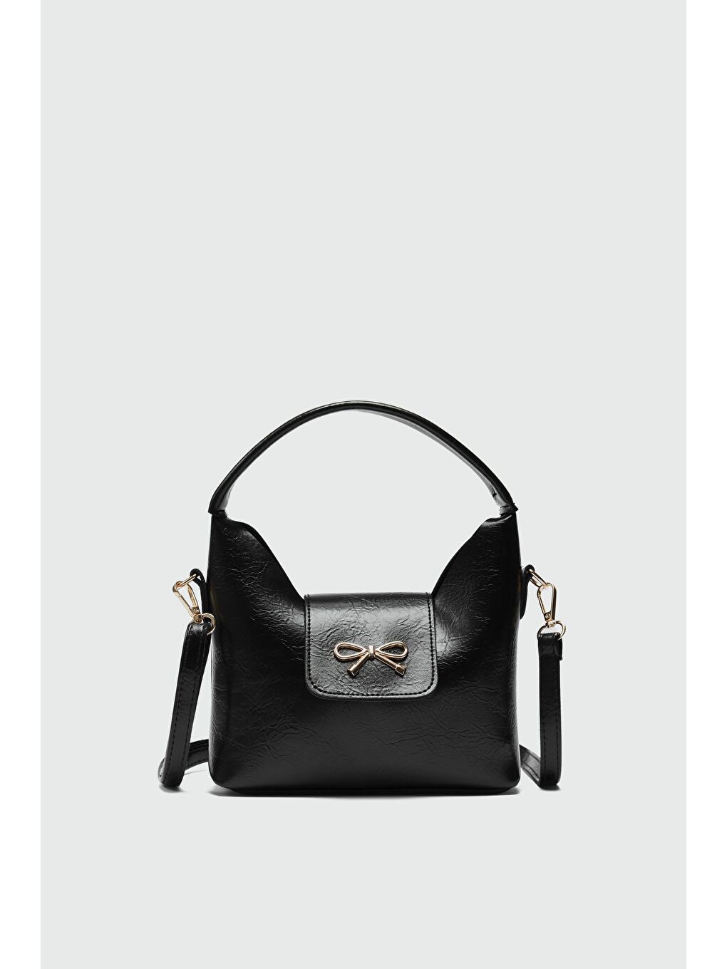 Diane Kapaklı El Ve Omuz Çapraz Çanta Siyah-2