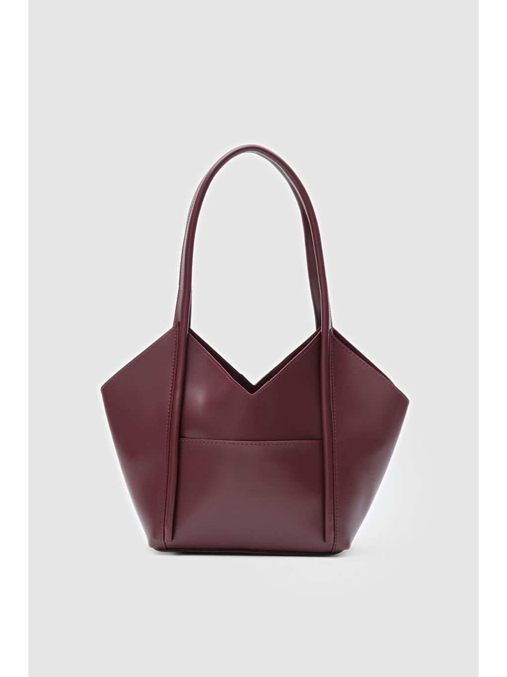 Geza Asimetrik Omuz Çantası Bordo