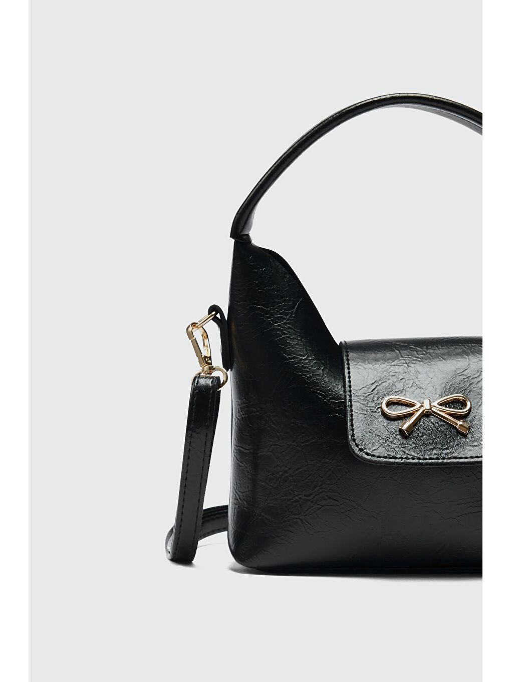 Diane Kapaklı El Ve Omuz Çapraz Çanta Siyah-3