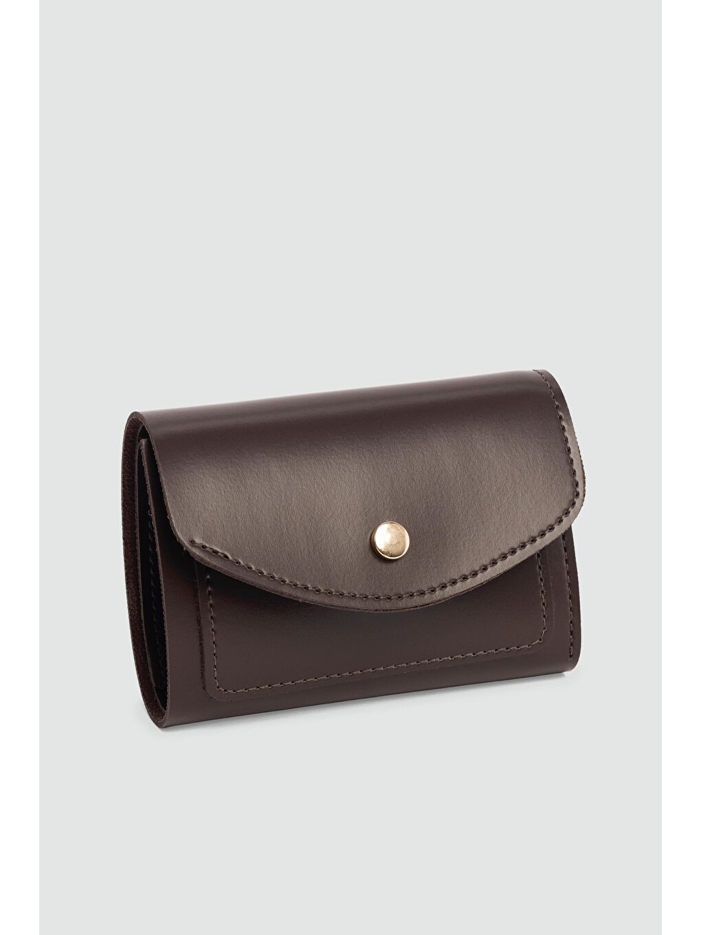 Kahverengi Pico Kapaklı Kadın Cüzdan Kahve-1