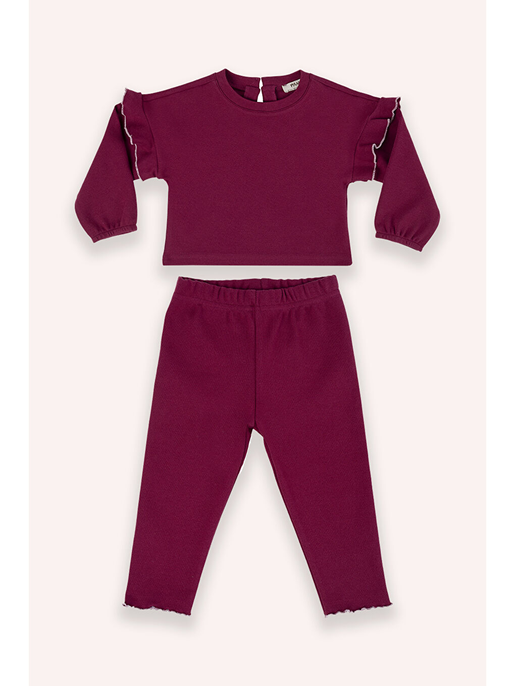 Bordo Kız Çocuk 2'li Takım
