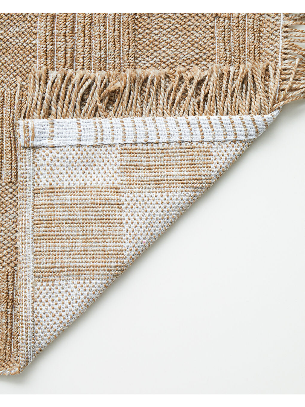 Bej Checker Bukle Kilim 80x150 cm Natural-1