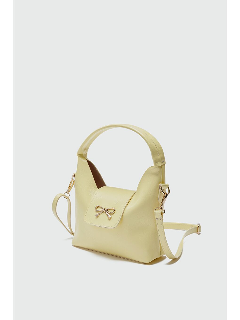 Diane Kapaklı El Ve Omuz Çapraz Çanta Sarı-1