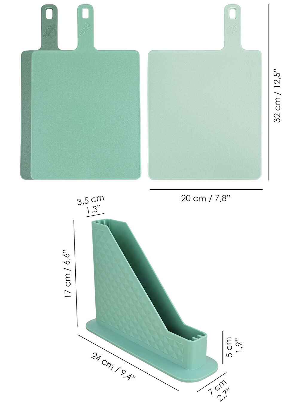 9 Parça Mutfak Seti Çok Amaçlı Karıştırma Kabı Süzgeç Sıkacak Standlı Kesme Tahtası Seti Yeşil-7