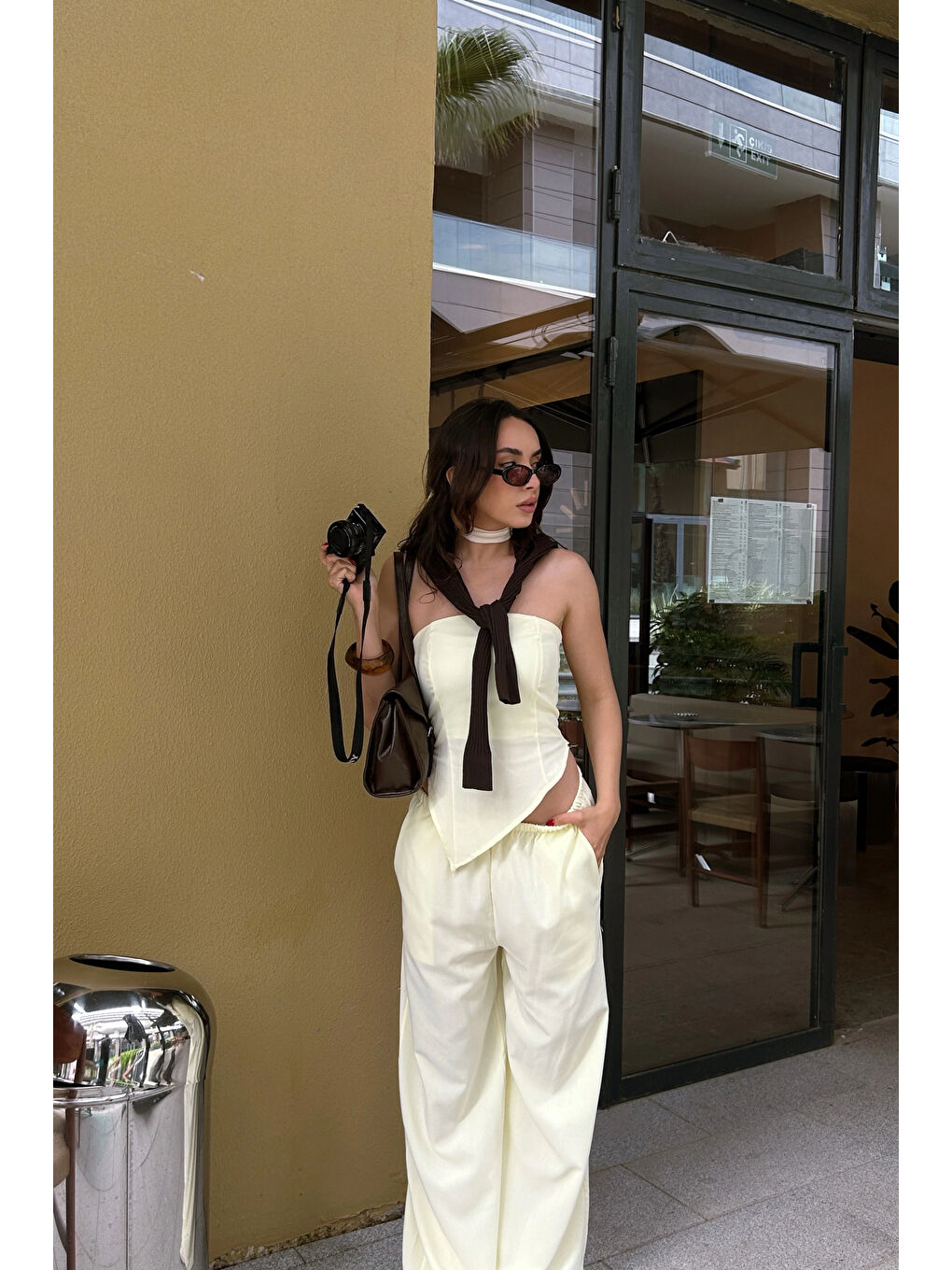 Kadın Sarı Straplez Takım 1006-5234-10