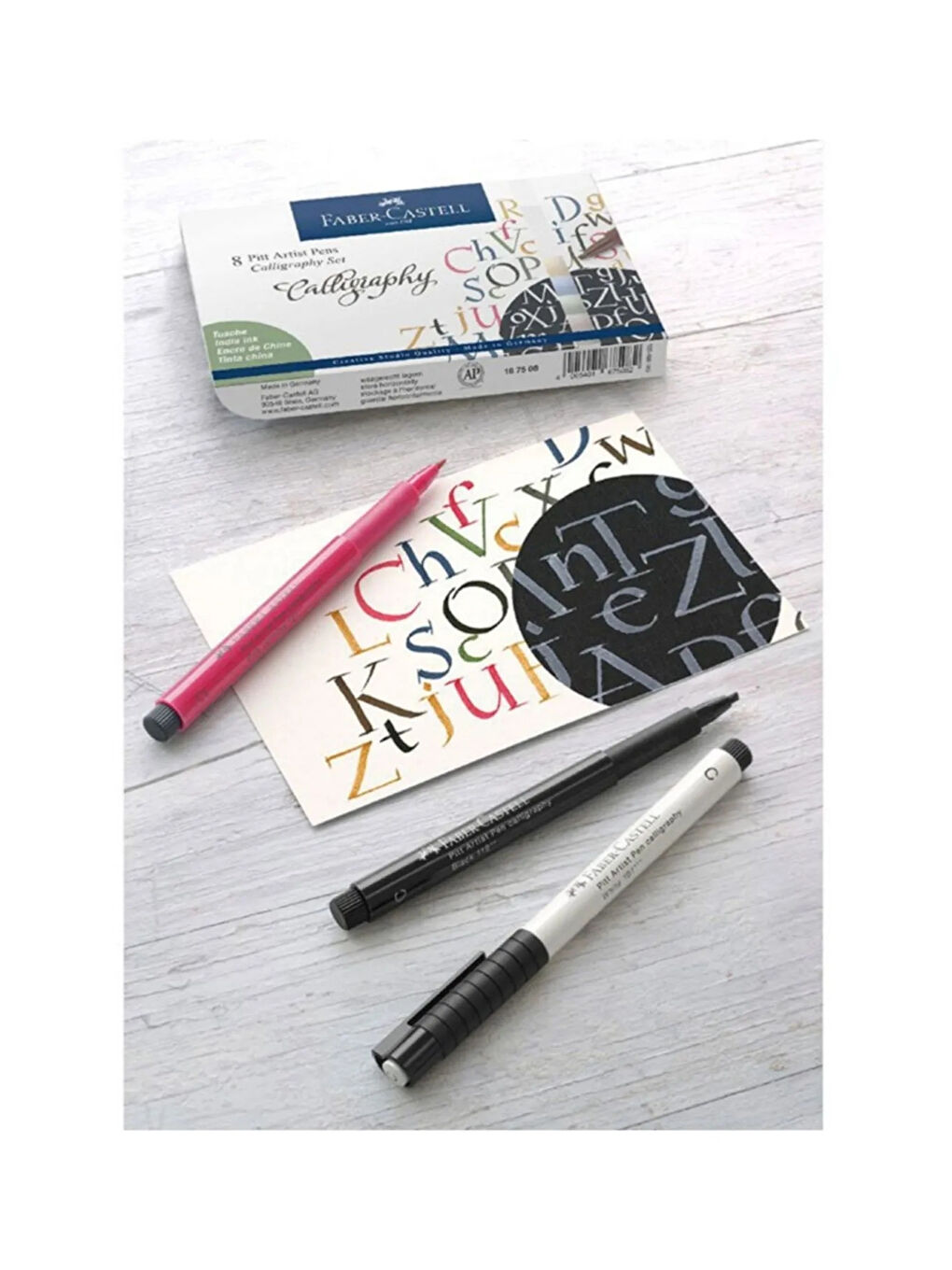 Pitt Artist Pen Kaligrafi Seti 8'li,Profesyonel Kaligrafi ve El Yazısı İçin Özel Tasarım-1
