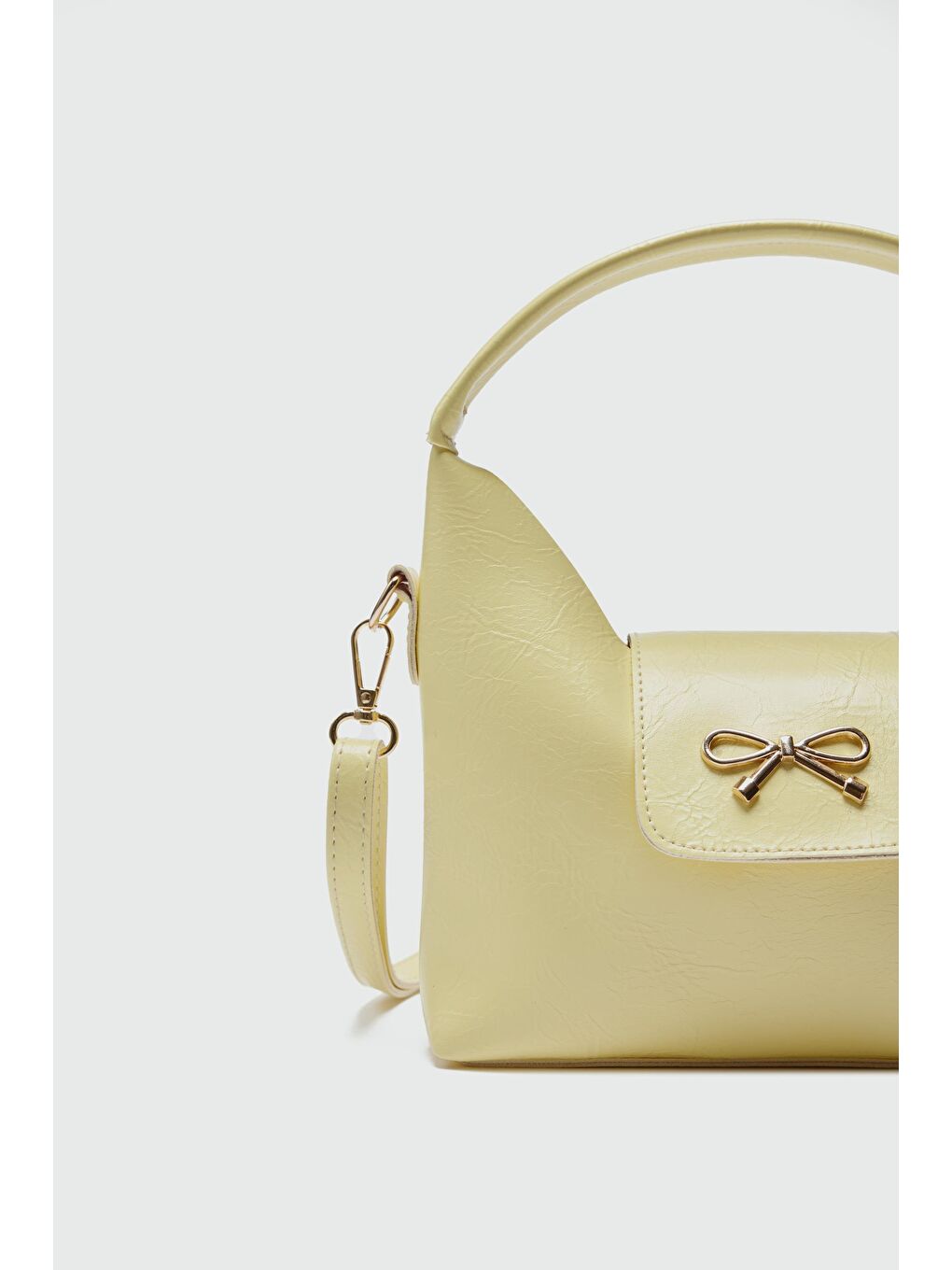 Diane Kapaklı El Ve Omuz Çapraz Çanta Sarı-3