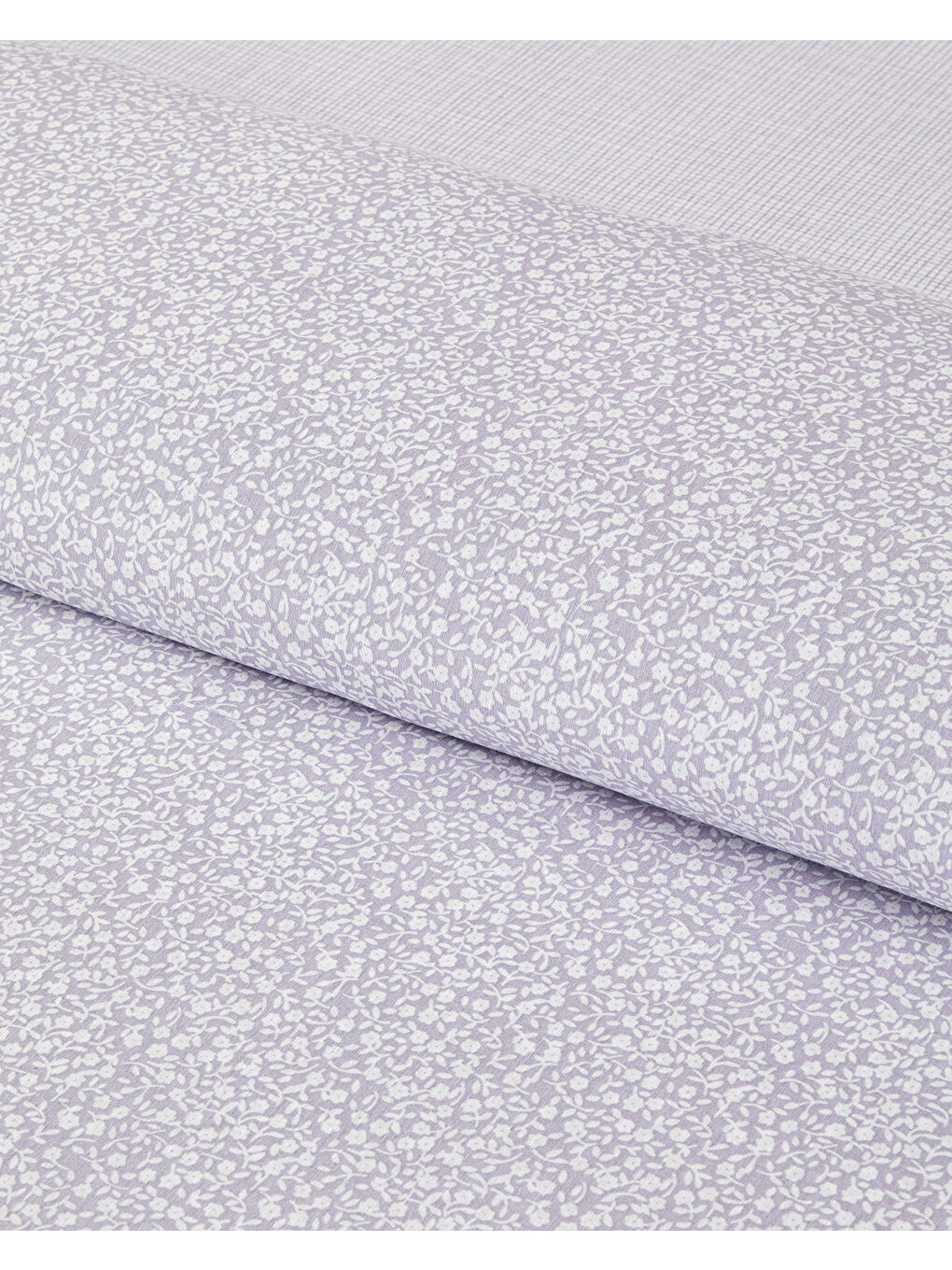 Mor Lush Blooms Kolay Ütülenir Çift Kişilik Nevresim Takımı 200x220 cm Lila-Yeşil-3