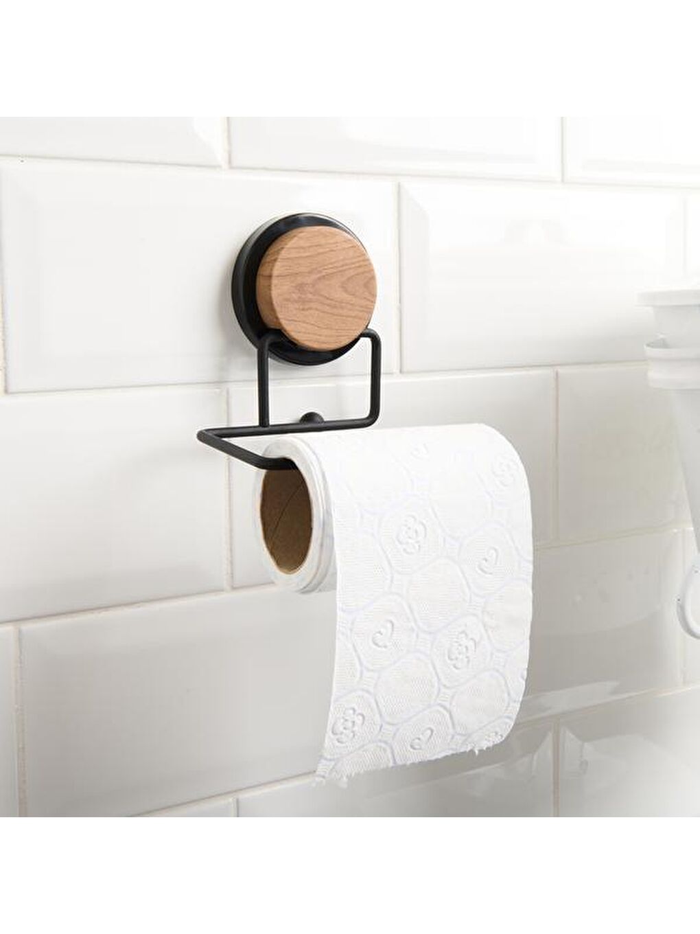 Wc Kağıtlığı - Siyah - 12 cm