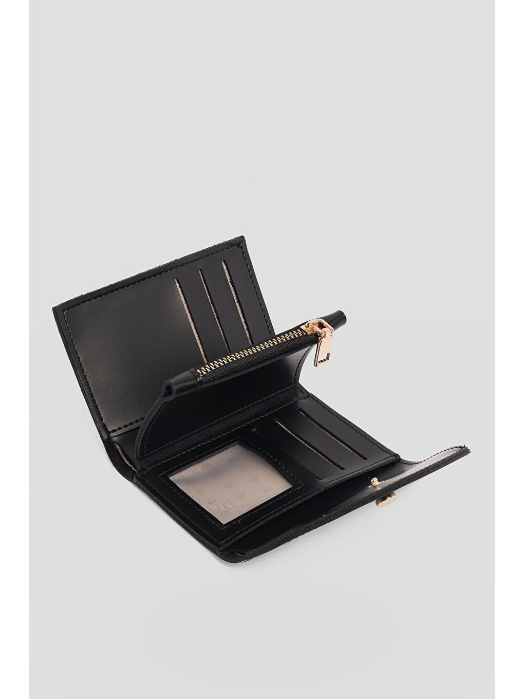 Pico Kapaklı Kadın Cüzdan Siyah-3