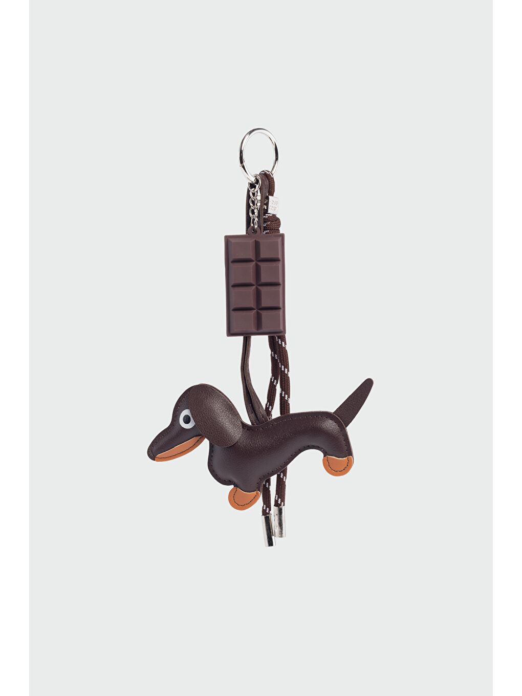 Kahverengi Köpek Ve Çikolata Çanta Charmı