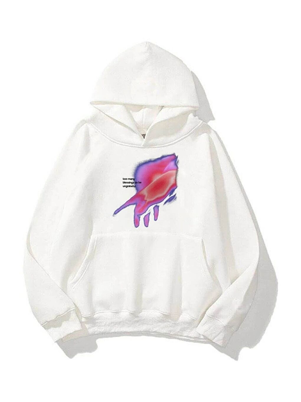 Unisex Beyaz Ungrateful Sweatshirt