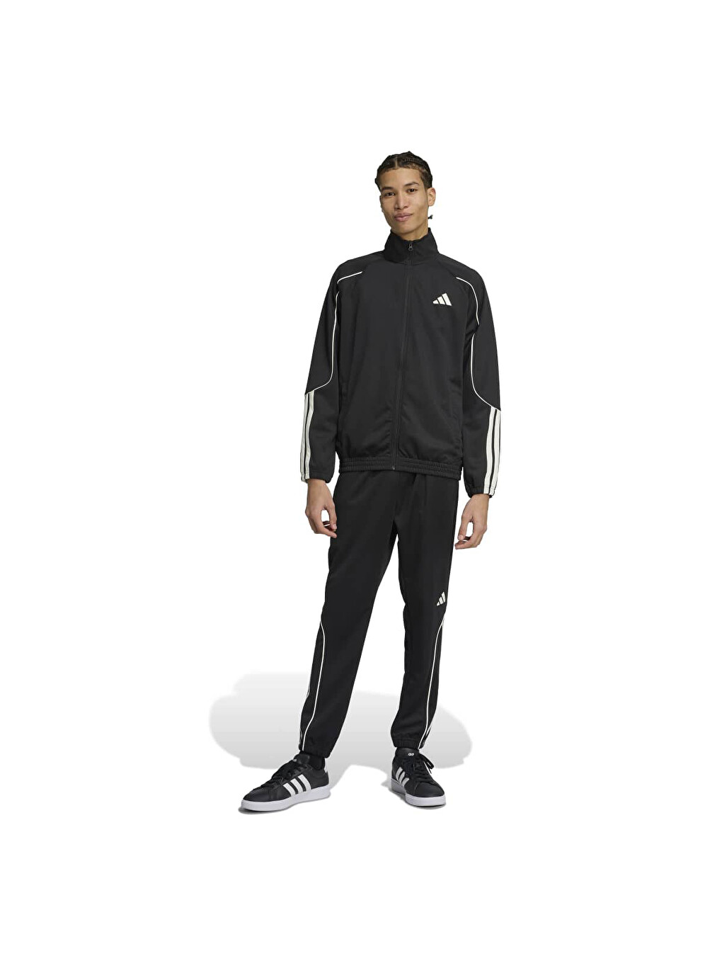 Stadium 3 Stripes Erkek Siyah Eşofman Takımı