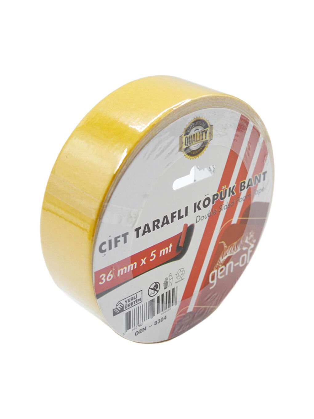 Çift Taraflı Köpük Bant 36x5 m (GEN-8304)-1