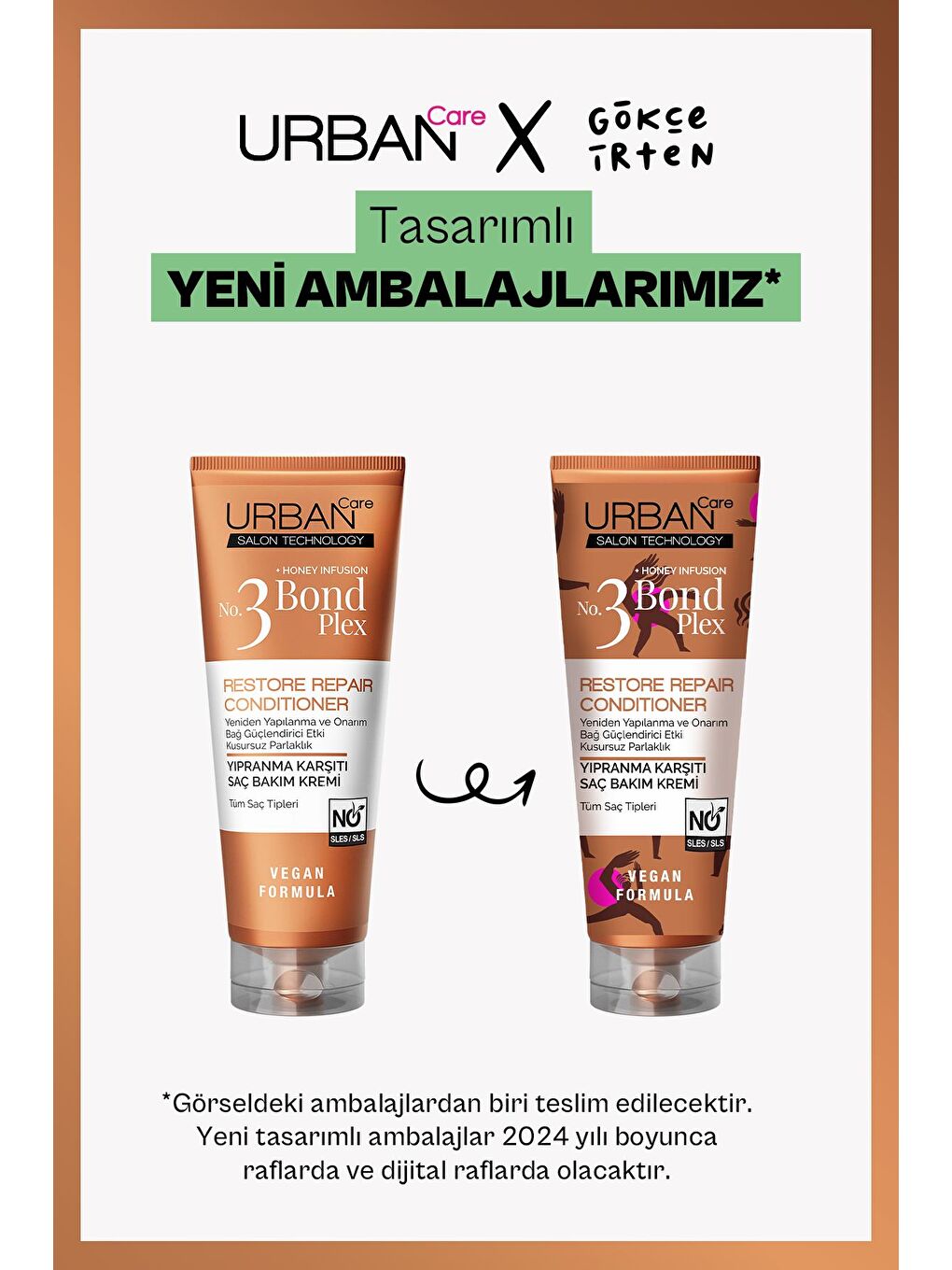 Urban Care No.3 Bond Plex Restore Repair Yıpranma Karşıtı Saç Bakım Kremi 250 ml-vegan - 1