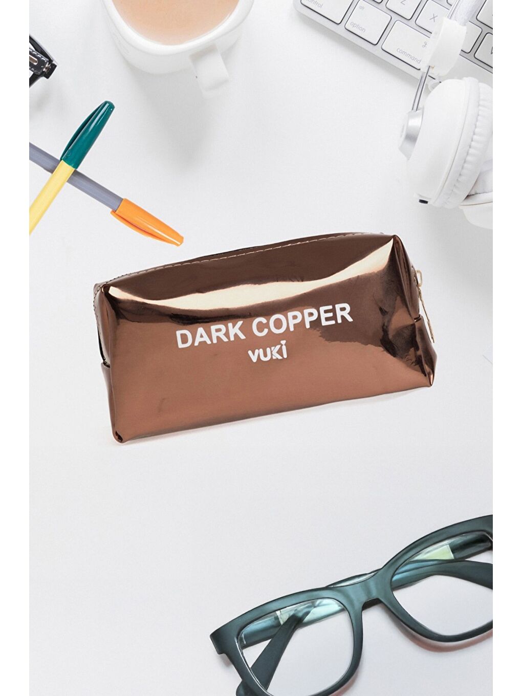 Yazı Baskılı Makyaj Çantası-1