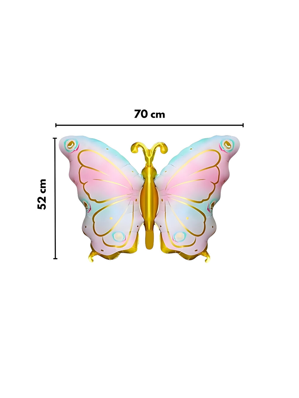 Karışık Çok Renkli Sevimli Kelebek Figür Parti Balonu-2