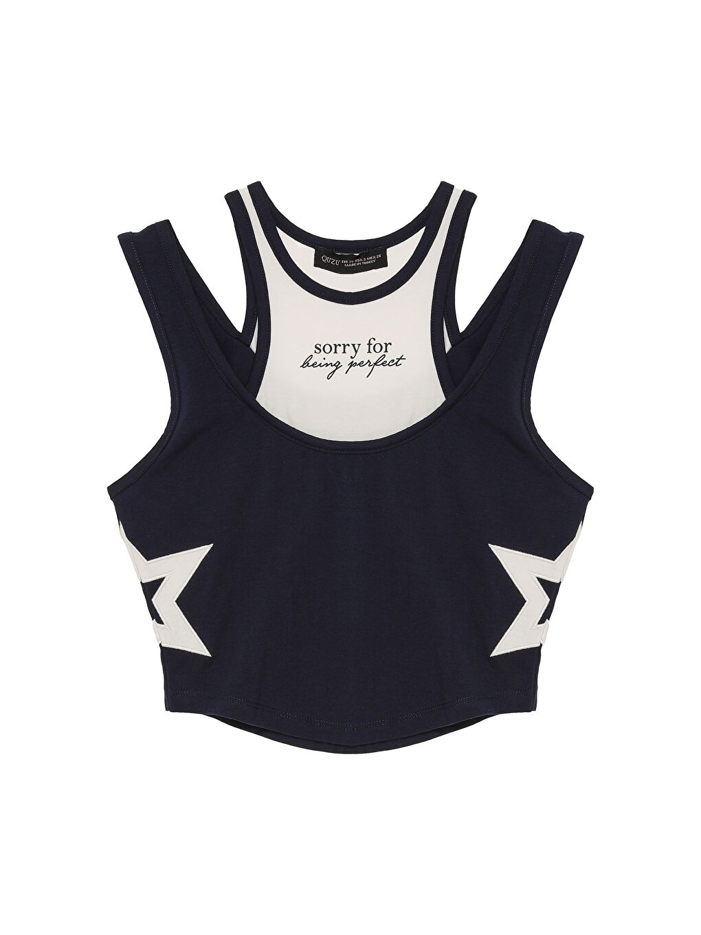 Halter Yaka Atletli Bluz Lacivert