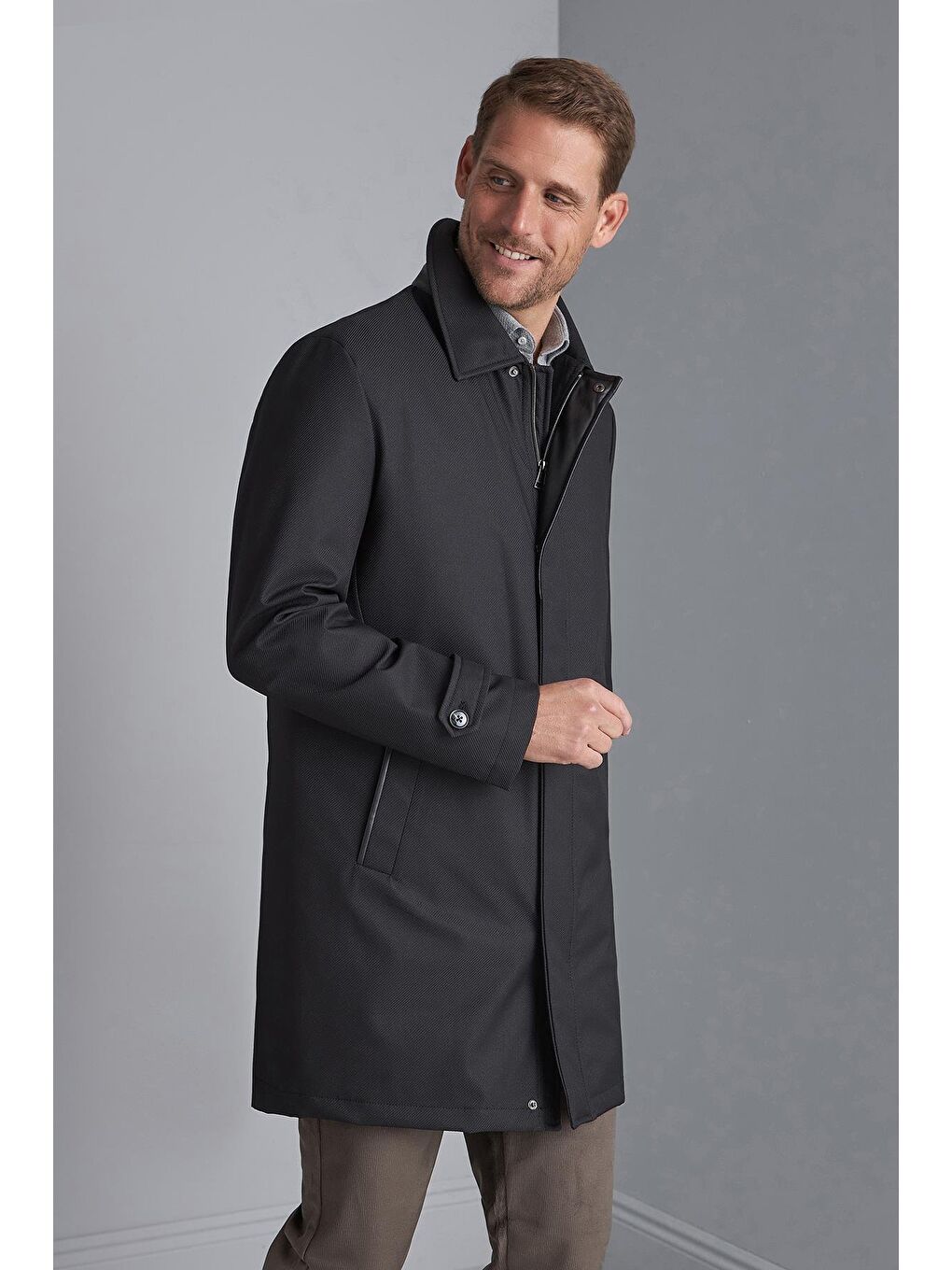 Siyah Erkek Uzun Mont-1