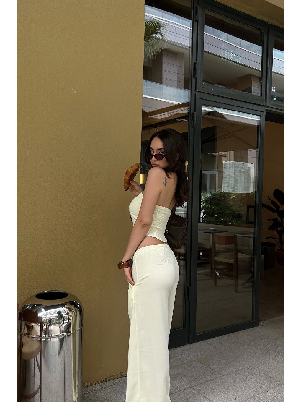 Kadın Sarı Straplez Takım 1006-5234-11