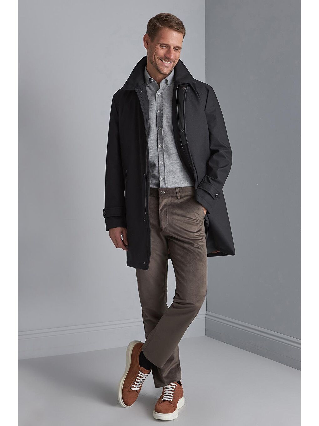 Siyah Erkek Uzun Mont-2