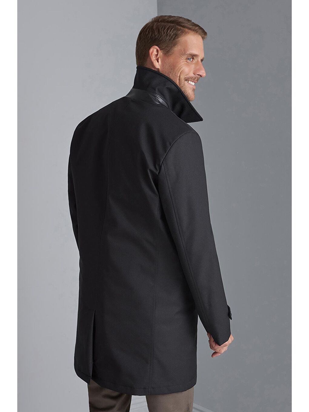 Siyah Erkek Uzun Mont-3