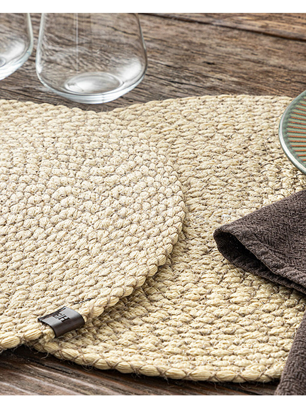 Bej Elisa PP 2'li Amerikan Servis 35 cm Naturel-1