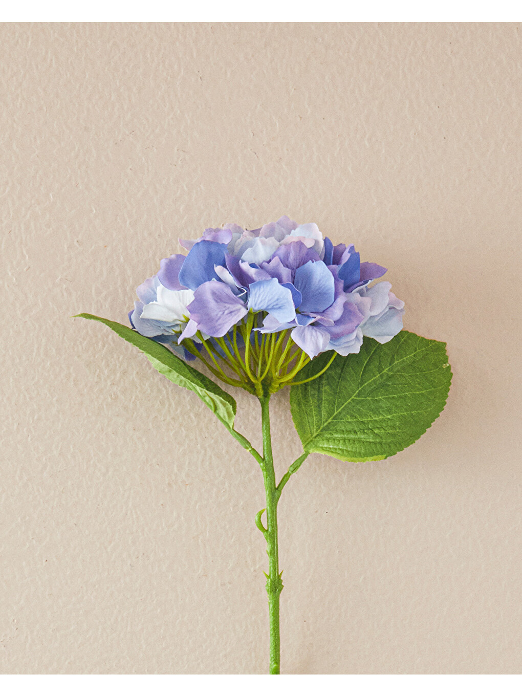 Hortensia Tek Dal Yapay Çiçek Mavi-1