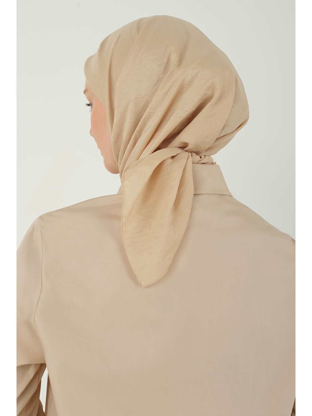 Bej Soft Kraş Eşarp Nude-2