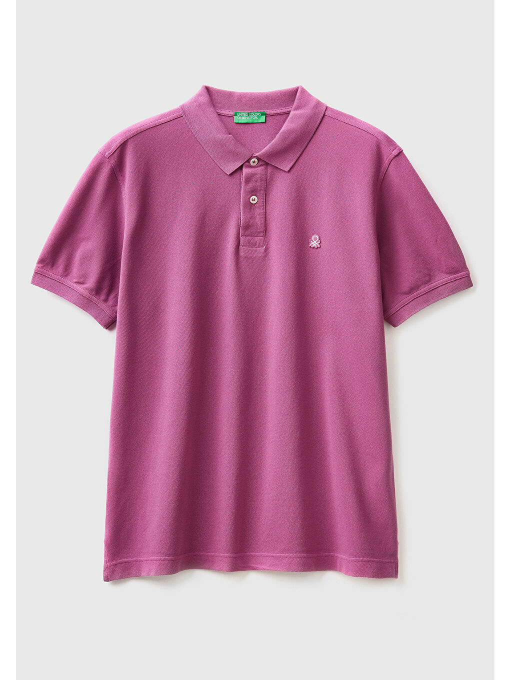 United Colors Of Benetton Erkek Mor Regular Fit Kısa Kollu Polo Tshirt - 1