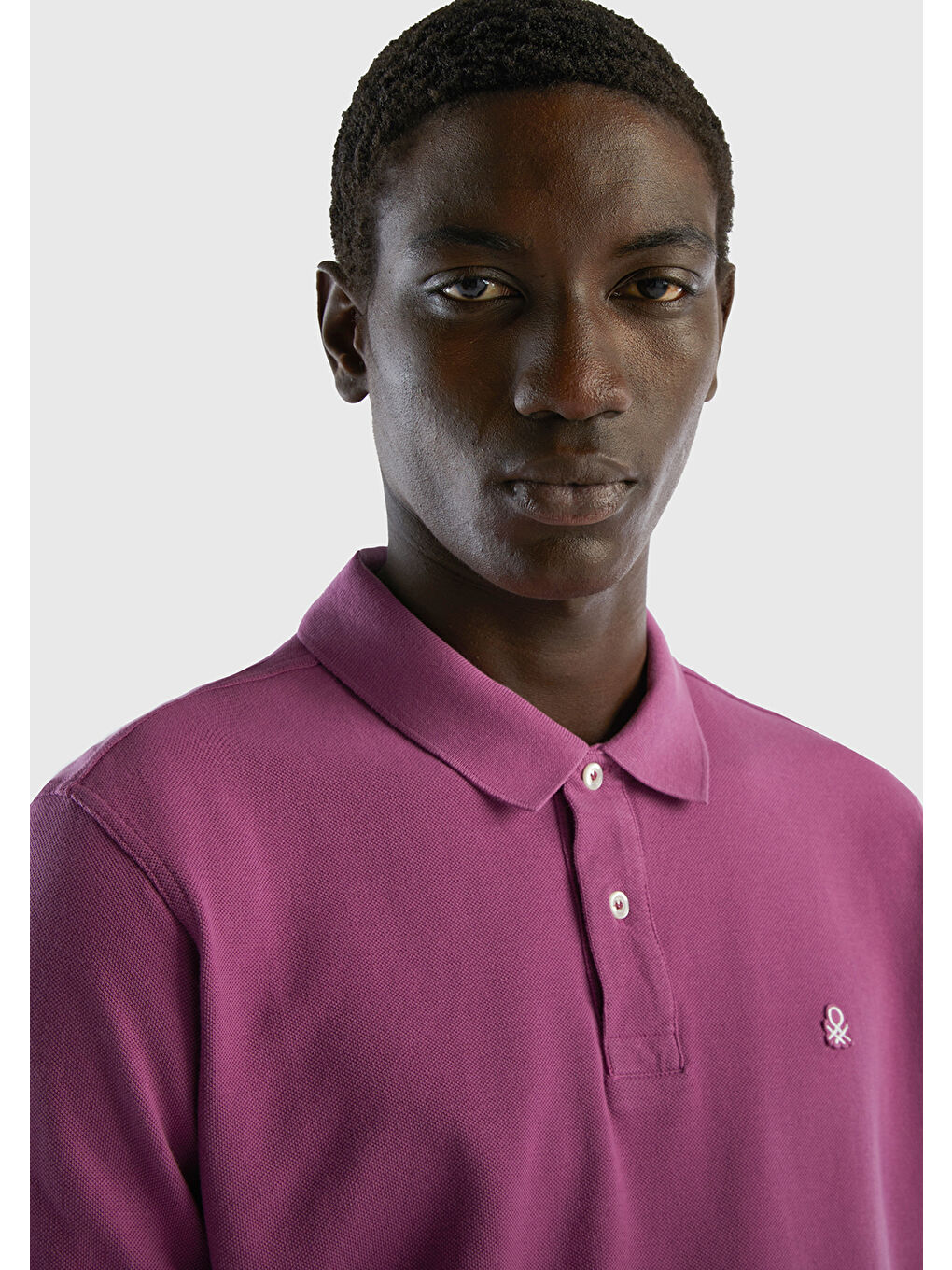 United Colors Of Benetton Erkek Mor Regular Fit Kısa Kollu Polo Tshirt - 3