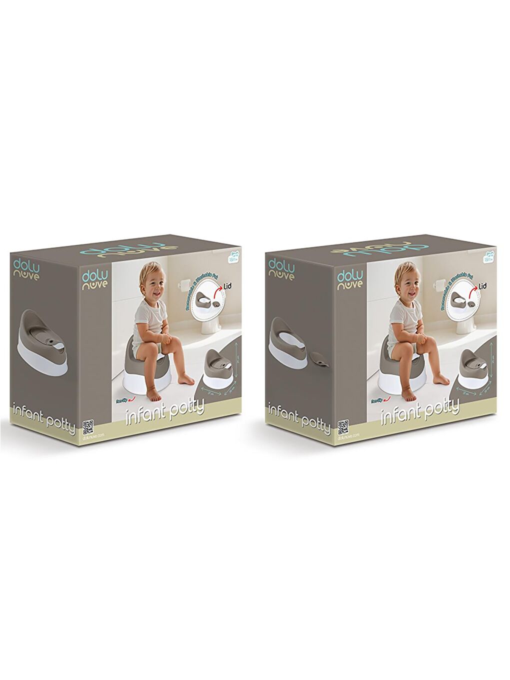 Nuve Bebek Lazımlığı - Gri Standart-3