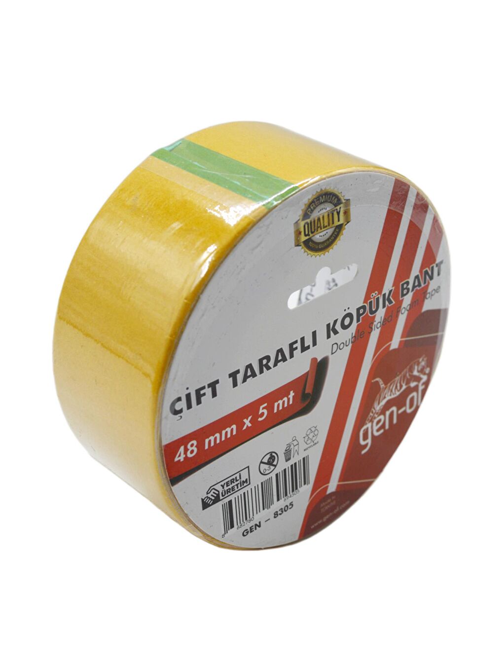 Çift Taraflı Köpük Bant 48x5 m (GEN-8305)-1