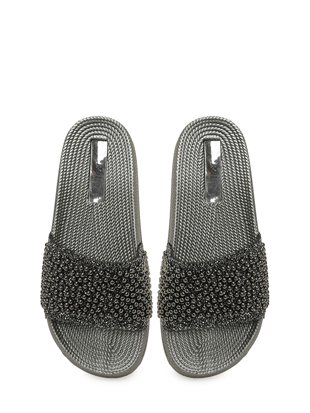 Gri 407149.Z6FX Gümüş Kadın Terlik-3