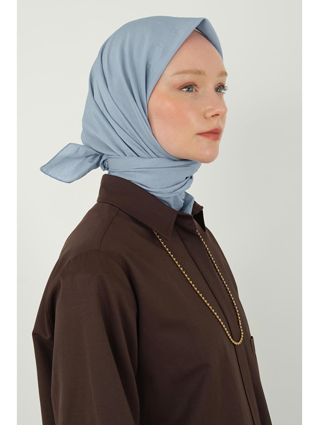 Soft Kraş Eşarp Bebe Mavi