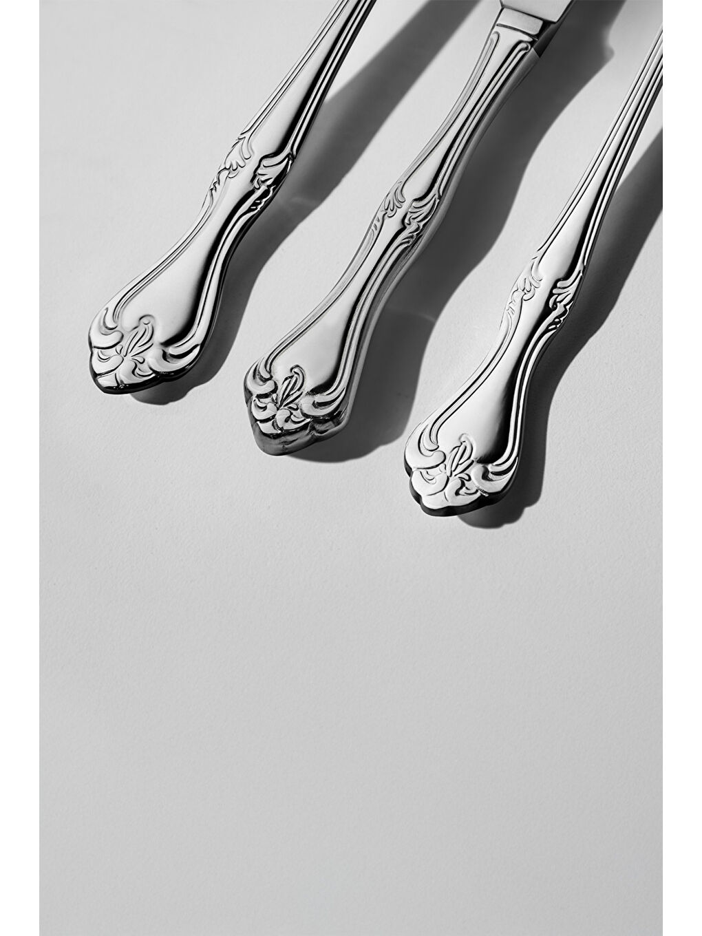 Gri Lalezar Saten 12 Kişilik 72 Parça Kutulu Çatal Kaşık Bıçak Takımı-2