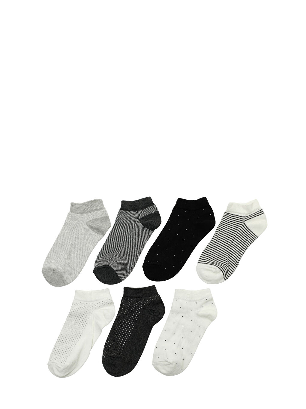 Bej EKRU MIX 7 LI PTK-W 5PR EKRU MULTI Kadın 7 Li Çorap