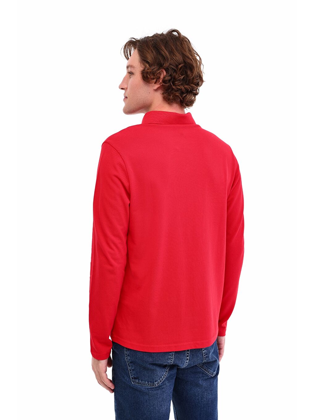 MB SN329 UKOL POLO 5PR Bordo Erkek Uzun Kol T-Shirt-1