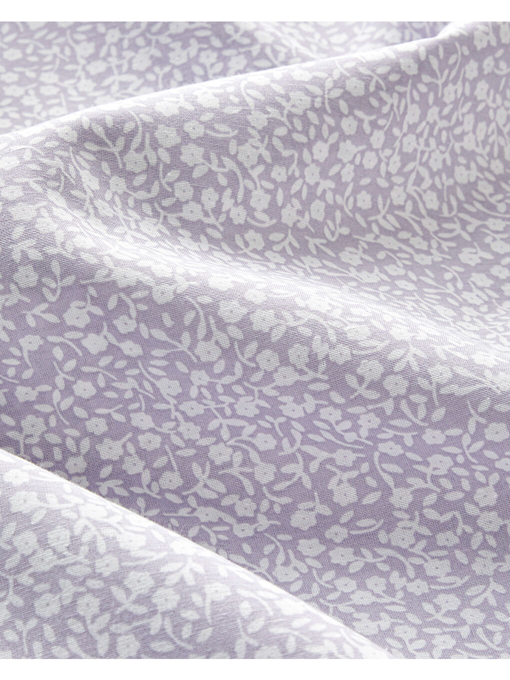 Mor Lush Blooms Kolay Ütülenir Çift Kişilik Nevresim Takımı 200x220 cm Lila-Yeşil-6