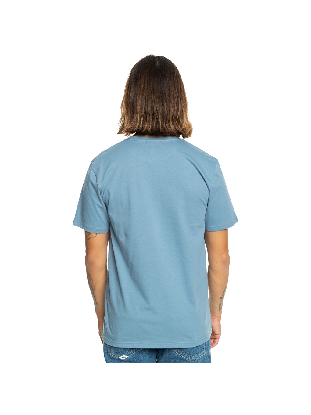 Comp Logo Erkek Mavi Tişört-4