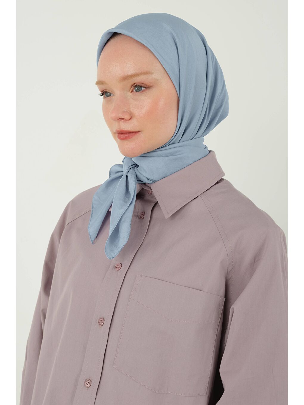 Soft Kraş Eşarp Bebe Mavi-2