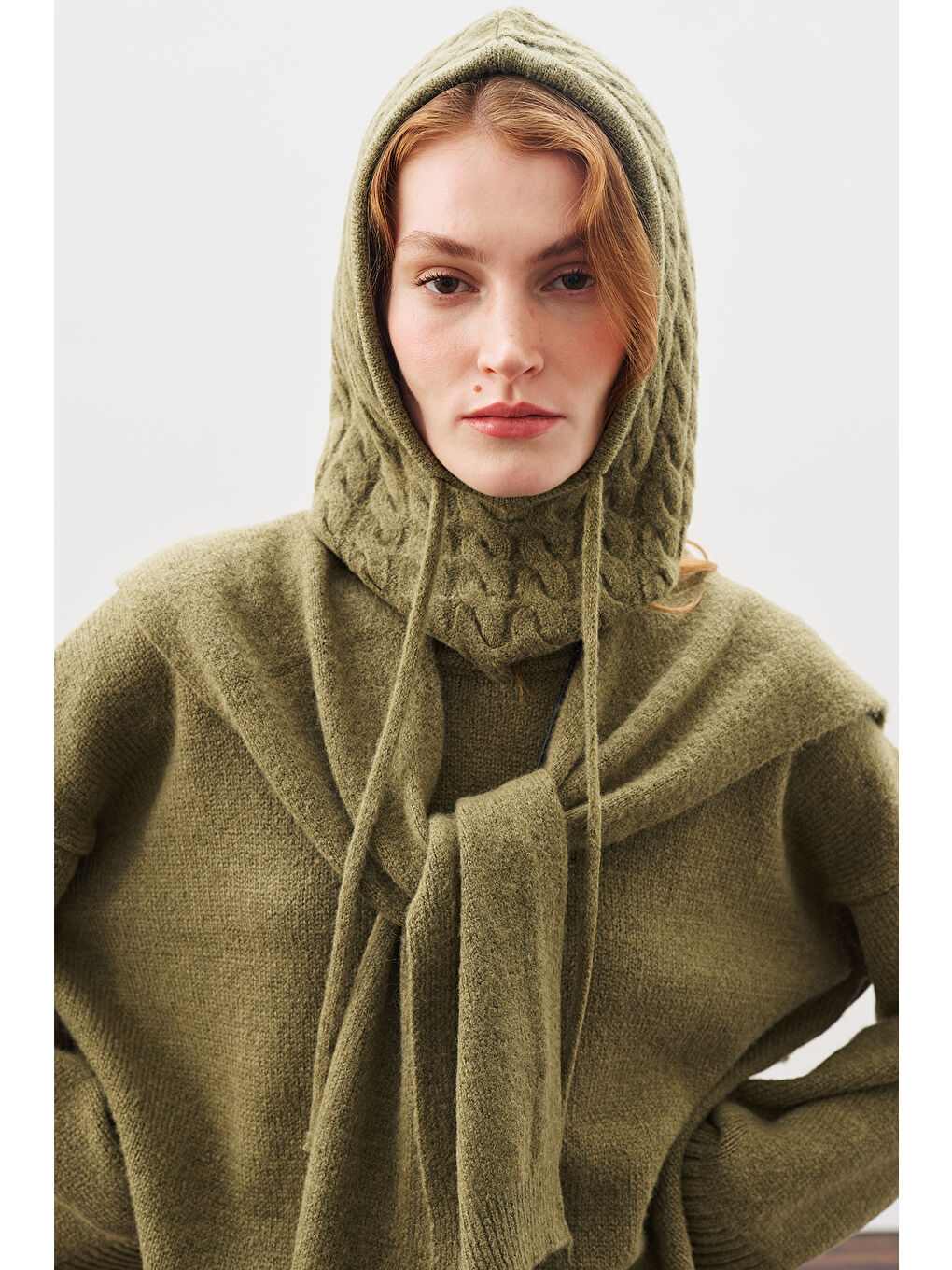 Triko Balaklava Koyu Yeşil-1