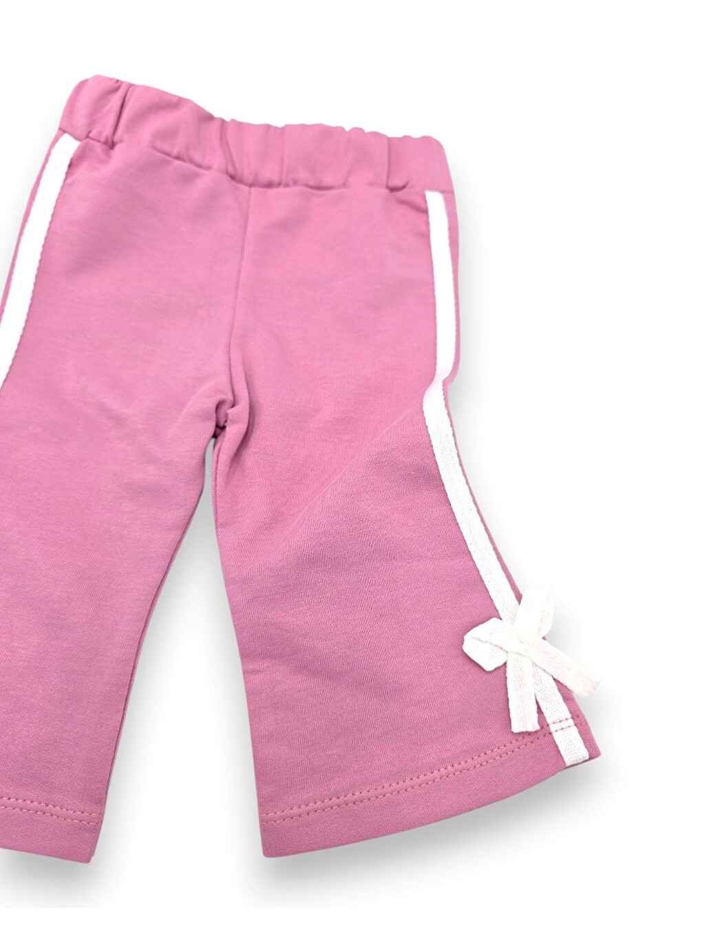 Pembe Kız Bebek Mevimlik Fiyonk Detaylı Nakışlı Mevsimlik Takım-6